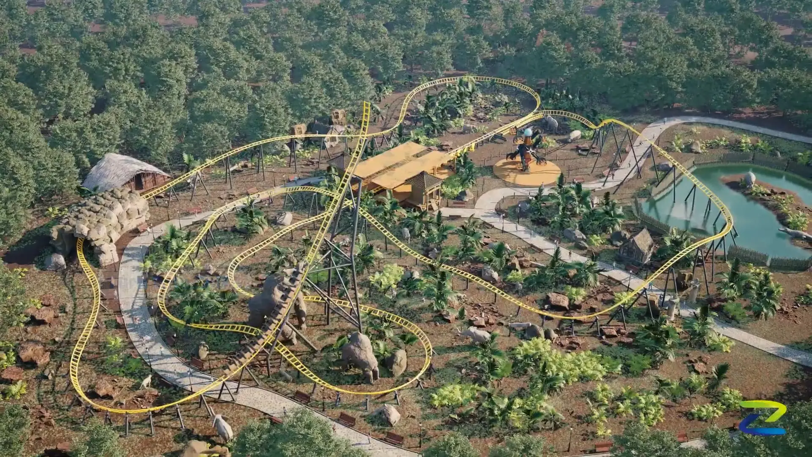 Naruto arrive au Parc Spirou en 2026 avec un coaster propulsé unique en Europe ! - Parcs Actus