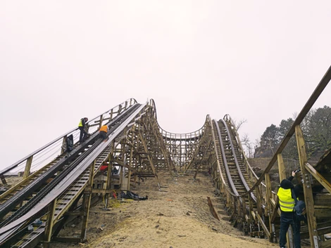 Retour sur le chantier de Wild Buffalo, le wooden coaster de la Mer de Sable - Parcs Actus - Actualite des parcs d'attractions image 1 - Actualité des Parcs d'attractions - Parcs Actus
