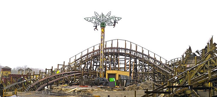 Retour sur le chantier de Wild Buffalo, le wooden coaster de la Mer de Sable - Parcs Actus