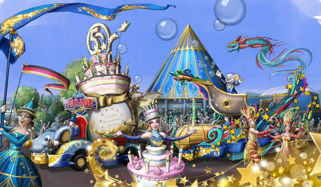 Les nouveautés de 2025 pour les 50 ans d’Europa-Park Resort - Parcs Actus - Actualite des parcs d'attractions la nouvelle parade des 50 ans avec differents artistes et des chars construits pour l occasion sera l un des moments forts des journees de la saison 2025 1730905722 - Actualité des Parcs d'attractions - Parcs Actus