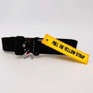 Ceinture "Pull the yellow strap"