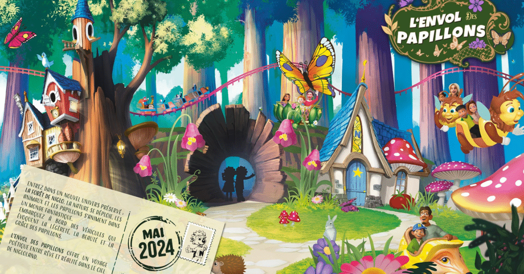 Nigloland rénove son monorail et présente “L’envol des Papillons” - Parcs Actus - Actualite des parcs d'attractions image 10 - Actualité des Parcs d'attractions - Parcs Actus