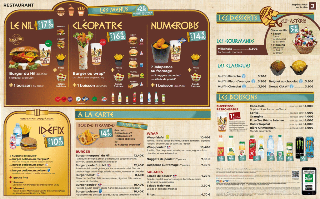 Les Fastes du Nil, l’oasis gourmande du Parc Astérix - Parcs Actus - Actualite des parcs d'attractions image 27 - Actualité des Parcs d'attractions - Parcs Actus